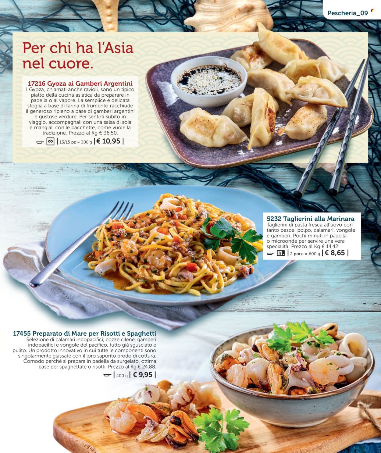 thumbnail - Volantino Bofrost - 2/4/2024 - 29/6/2024 - Prodotti in offerta - vongole, calamari, cozze, pesce, polpo, cozze cilene, gyoza. Pagina 9.