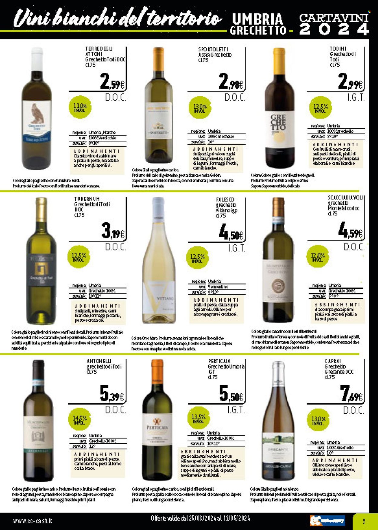 thumbnail - Volantino C+C Cash & Carry - 25/3/2024 - 19/5/2024 - Prodotti in offerta - more, pesce, Riso Gallo, vino bianco, vino, Vermentino, profumo. Pagina 9.