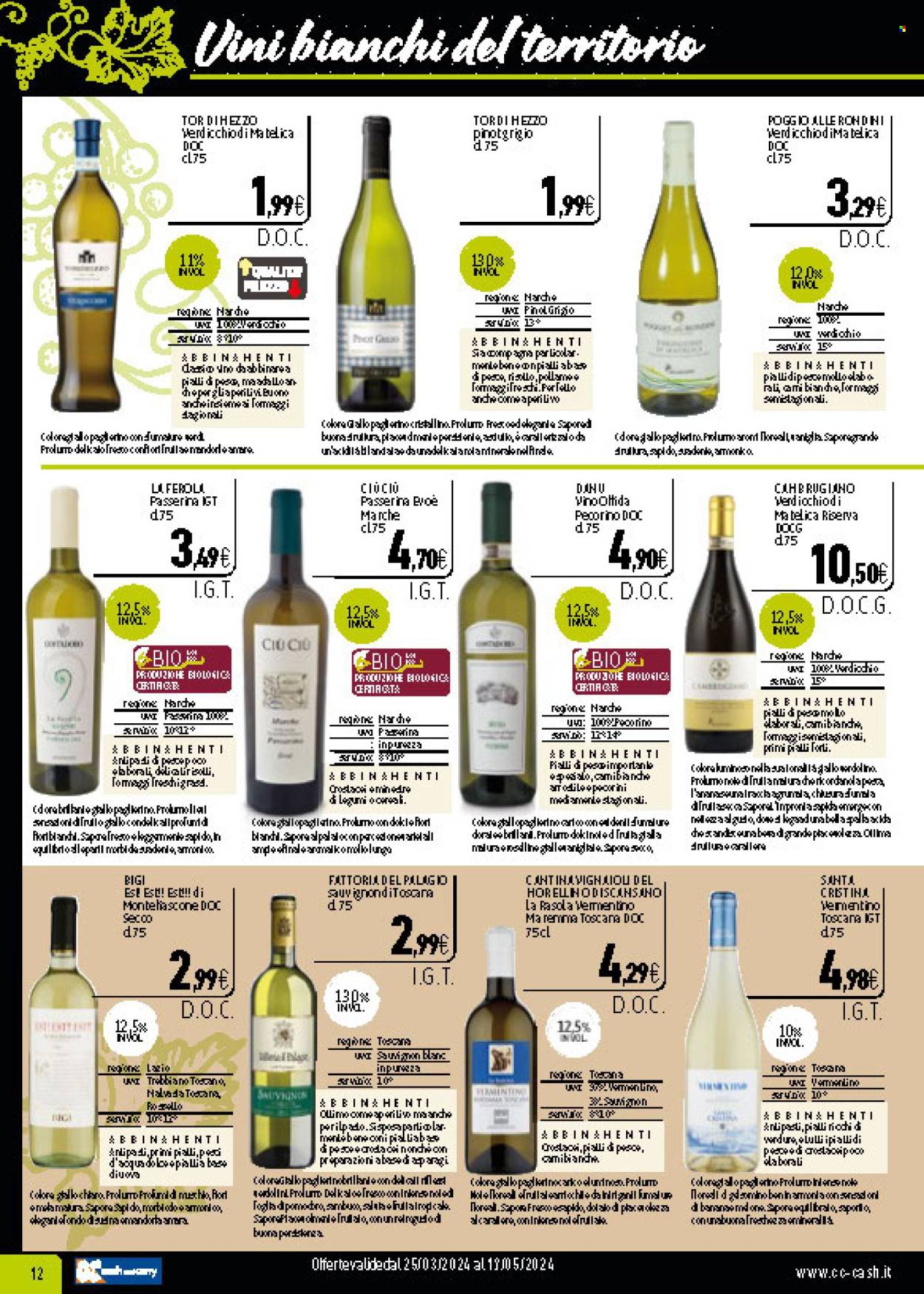 thumbnail - Volantino C+C Cash & Carry - 25/3/2024 - 19/5/2024 - Prodotti in offerta - Swix, more, formaggio, Riso Gallo, Sauvignon Blanc, vino bianco, vino, Vermentino, Trebbiano, Sauvignon. Pagina 12.