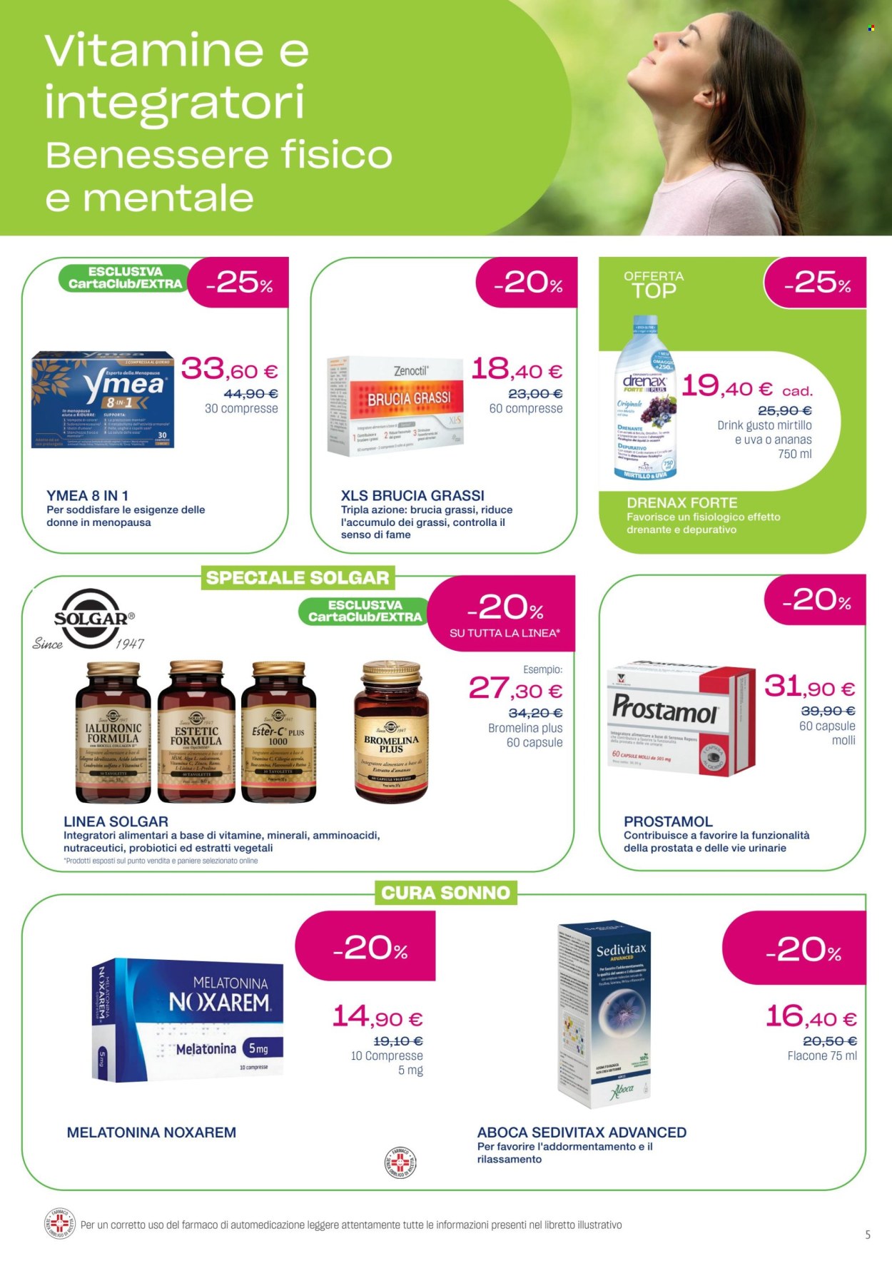 thumbnail - Volantino Lloyds Farmacia - 27/3/2024 - 1/5/2024 - Prodotti in offerta - Zinco, Vitamina C, Prostamol, Aboca, integratore. Pagina 5.