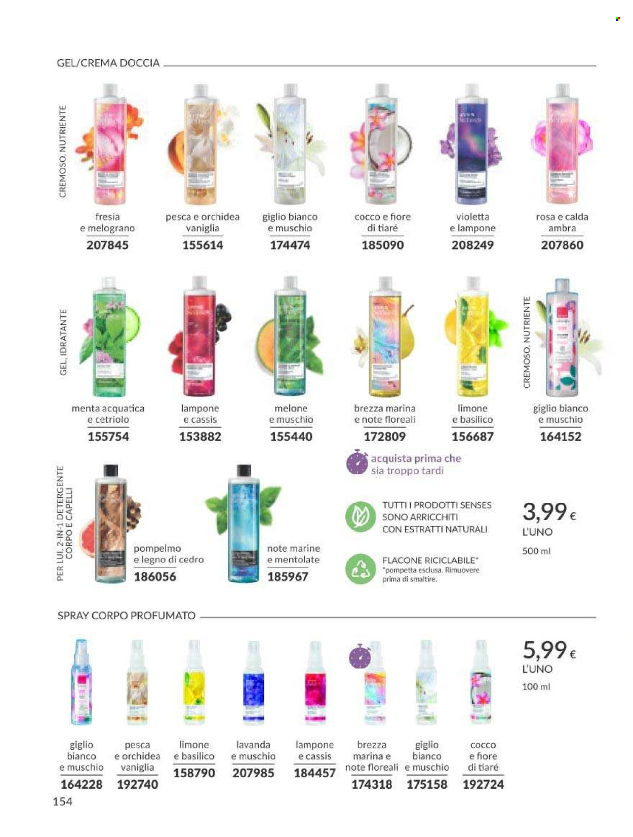 thumbnail - Volantino Avon - 1/4/2024 - 30/4/2024 - Prodotti in offerta - detergente, doccia crema, detergente corpo. Pagina 154.