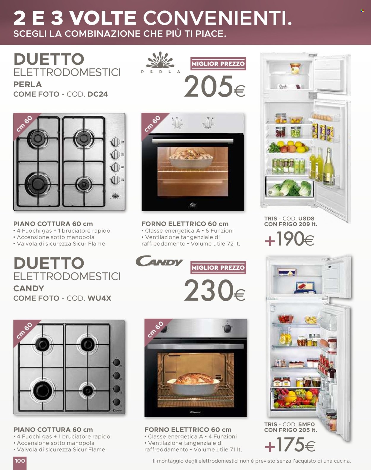thumbnail - Volantino Mondo Convenienza - 2/4/2024 - 1/9/2024 - Prodotti in offerta - Candy, forno, forno elettrico, piano cottura. Pagina 102.