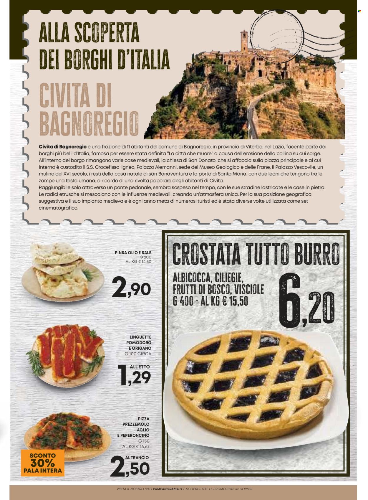 thumbnail - Volantino Pam Panorama - 2/4/2024 - 1/5/2024 - Prodotti in offerta - crostata, pomodori, ciliegie, burro, pizza, prezzemolo, pala. Pagina 5.