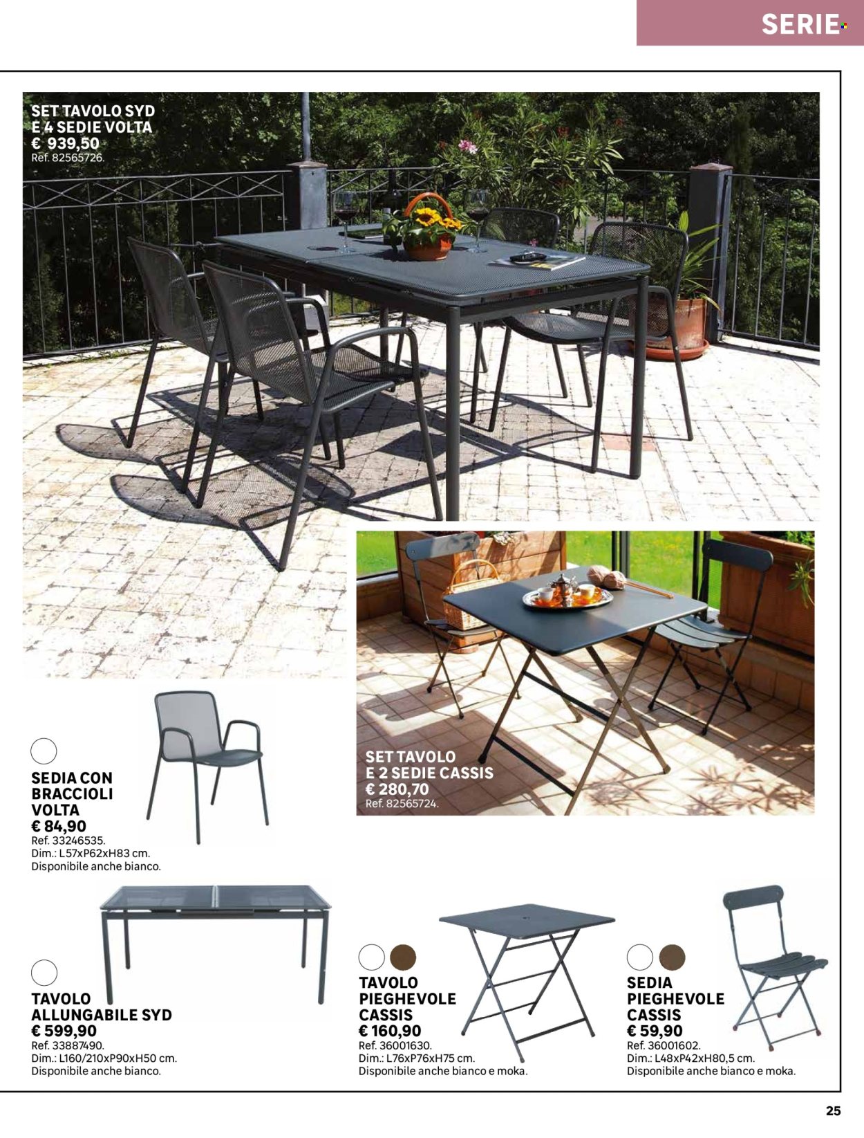 thumbnail - Volantino Leroy Merlin - Prodotti in offerta - tavolo pieghevole, sedia, sedia pieghevole. Pagina 25.