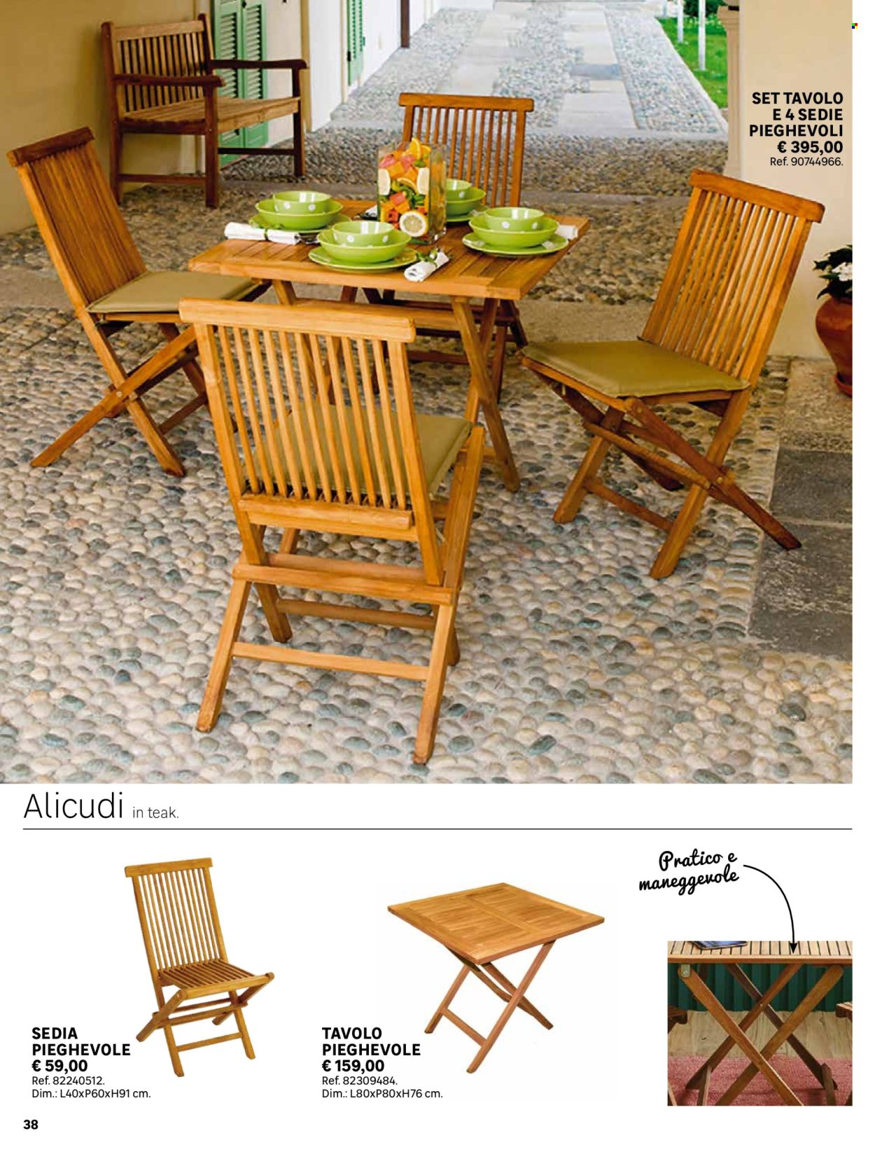 thumbnail - Volantino Leroy Merlin - Prodotti in offerta - tavolo pieghevole, sedia, sedia pieghevole. Pagina 38.