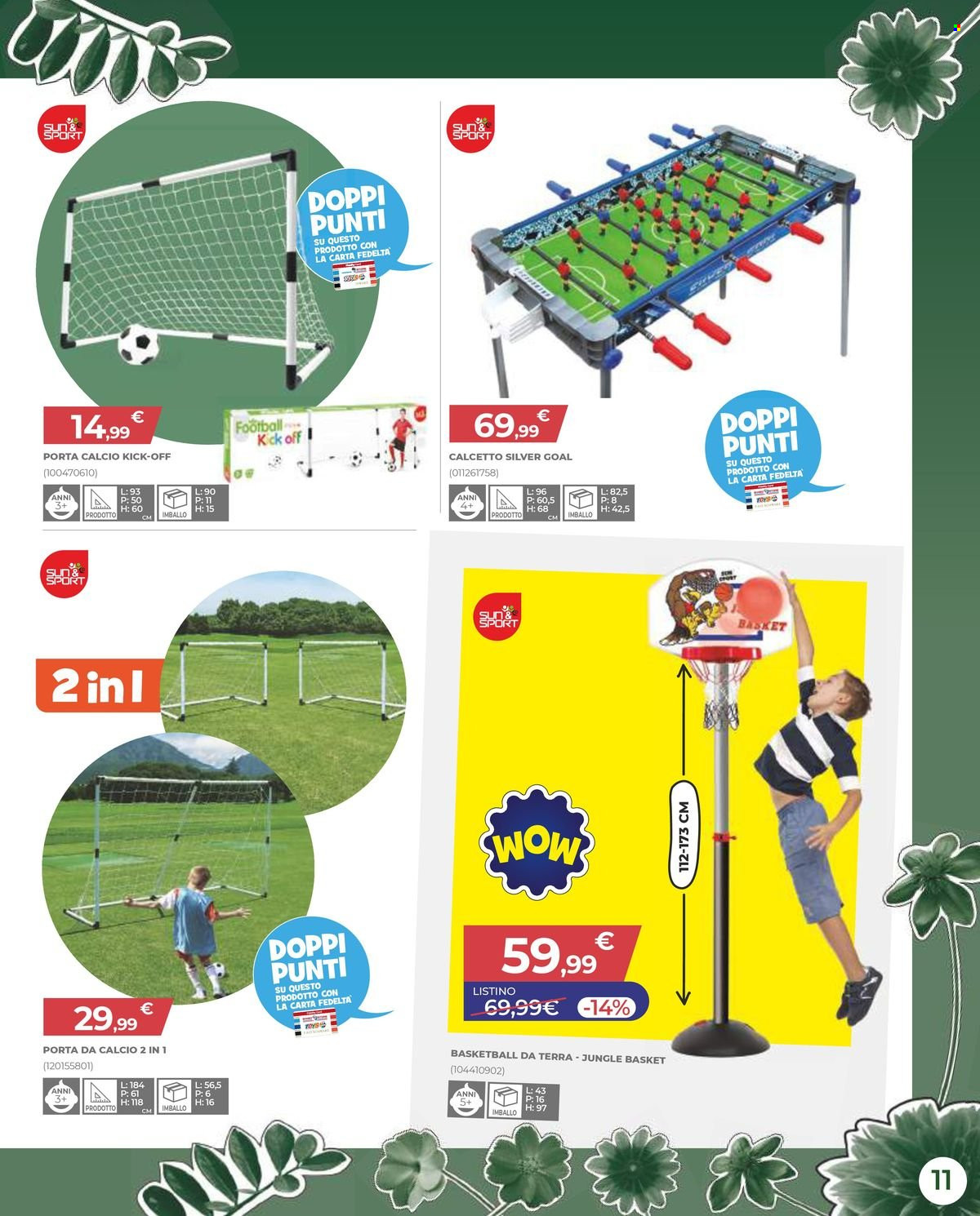 thumbnail - Volantino Toys Center - 4/4/2024 - 8/5/2025 - Prodotti in offerta - porta calcio, calcio balilla. Pagina 11.