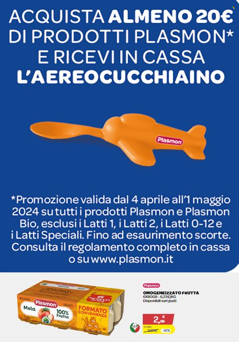 thumbnail - Volantino Bimbo Store - 4/4/2024 - 1/5/2024 - Prodotti in offerta - omogeneizzati, Plasmon. Pagina 14.