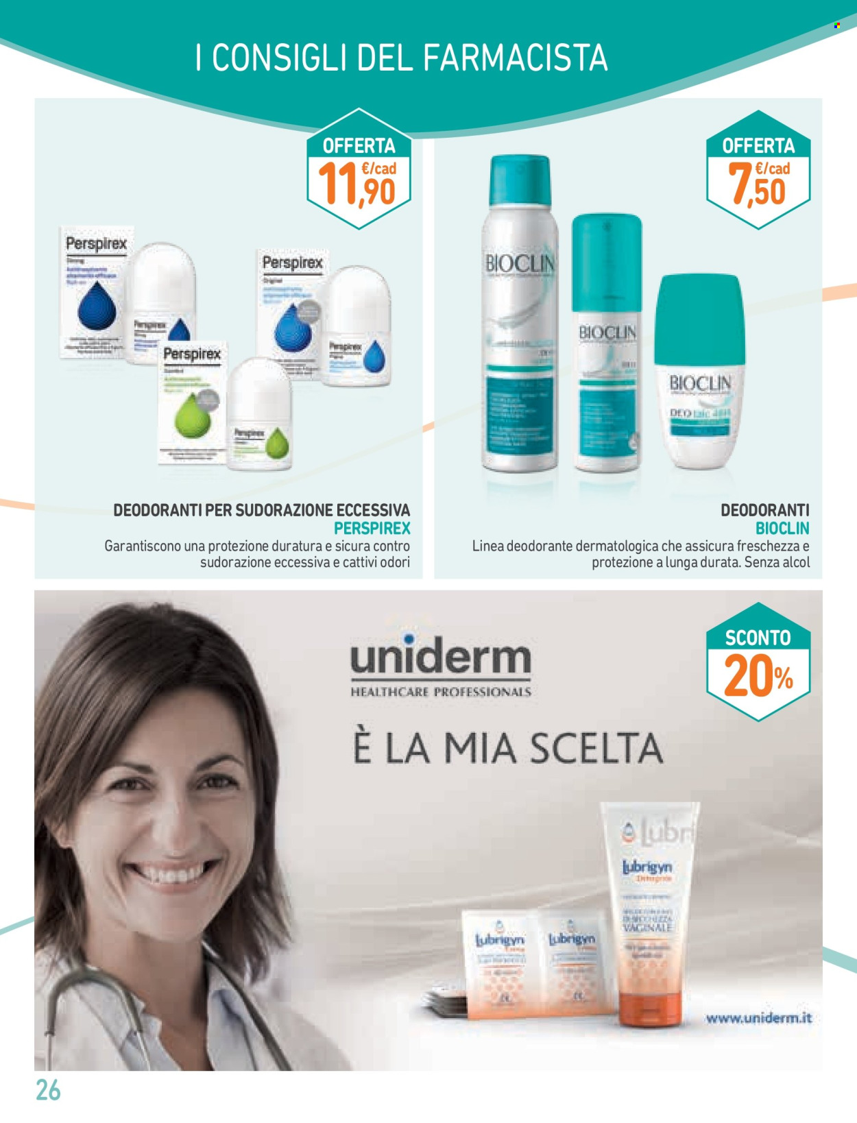 thumbnail - Volantino Conad - 3/4/2024 - 6/5/2024 - Prodotti in offerta - Bioclin, deodorante. Pagina 26.