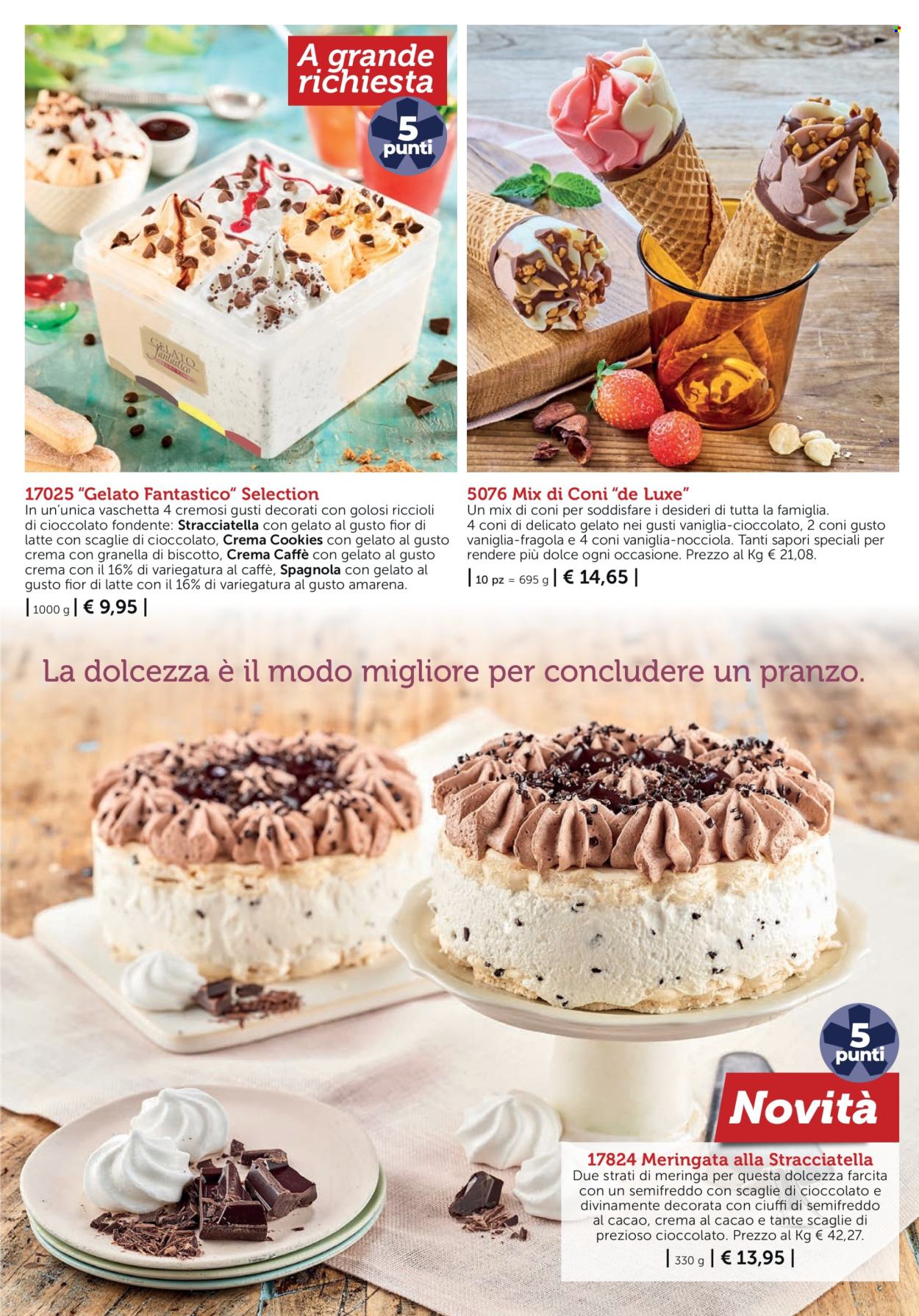 thumbnail - Volantino Bofrost - 22/4/2024 - 13/7/2024 - Prodotti in offerta - meringhe, Fior di Latte, gelato, meringata, cookies, dolce. Pagina 9.