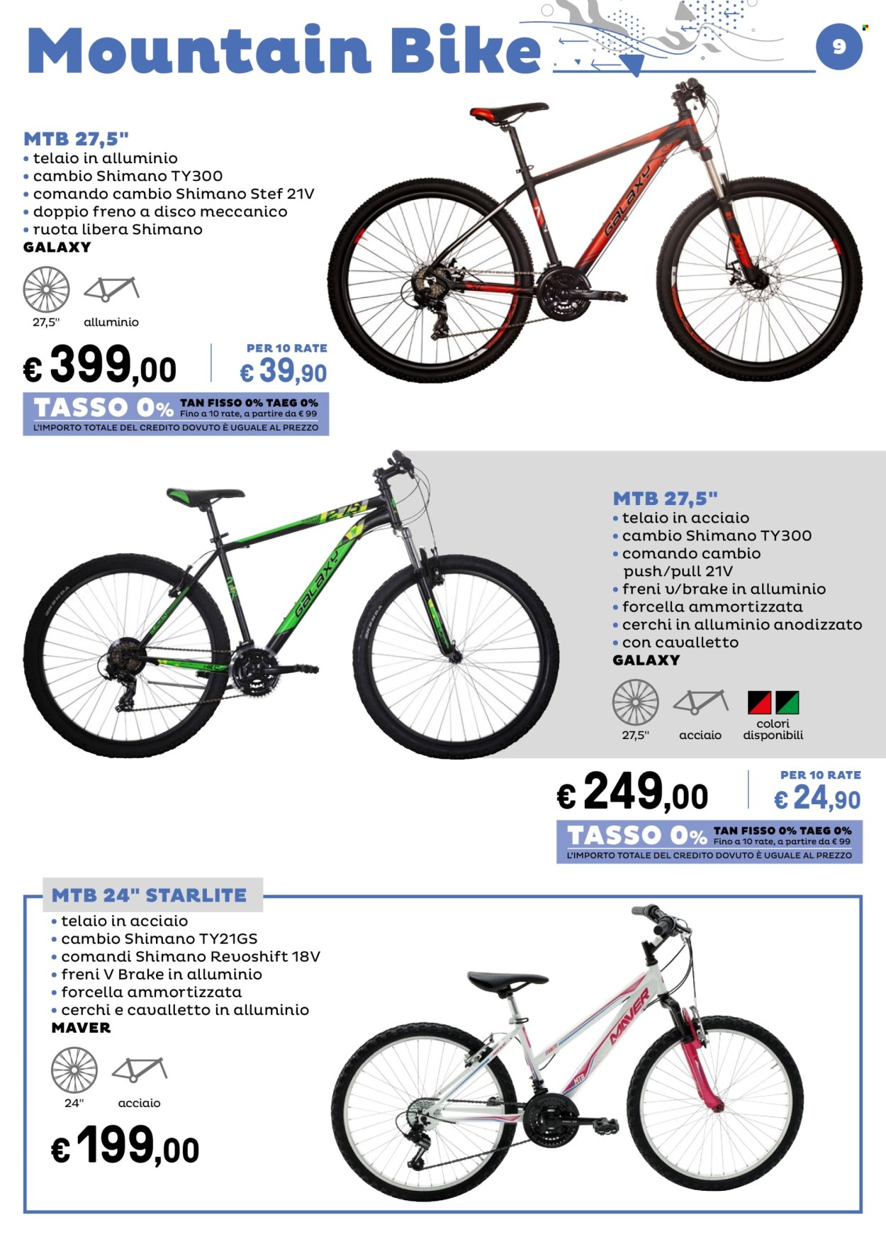 thumbnail - Volantino Iper, La grande i - 12/4/2024 - 7/7/2024 - Prodotti in offerta - Shimano, mountain bike, ruota. Pagina 9.