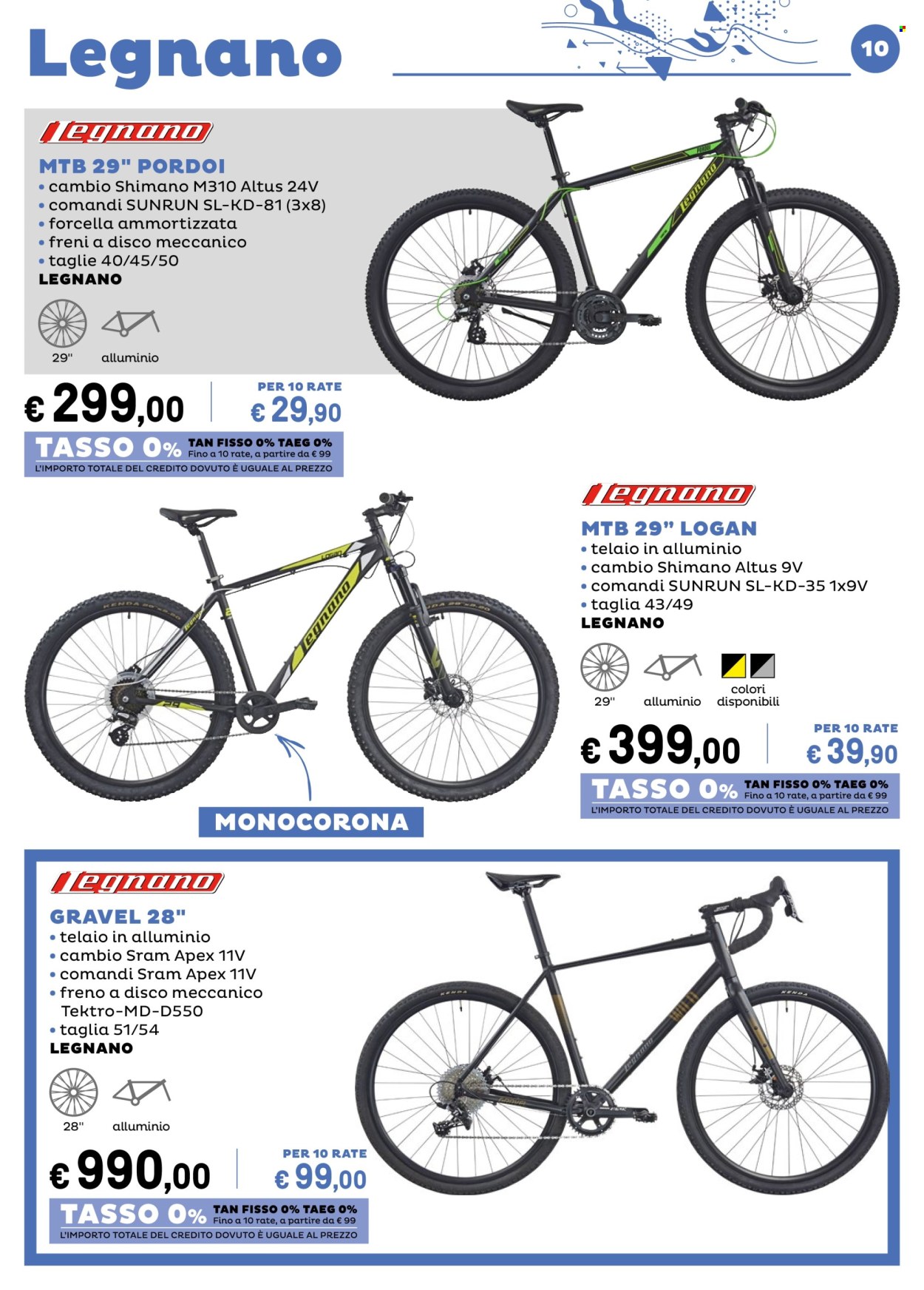 thumbnail - Volantino Iper, La grande i - 12/4/2024 - 7/7/2024 - Prodotti in offerta - Shimano, Legnano, mountain bike. Pagina 10.