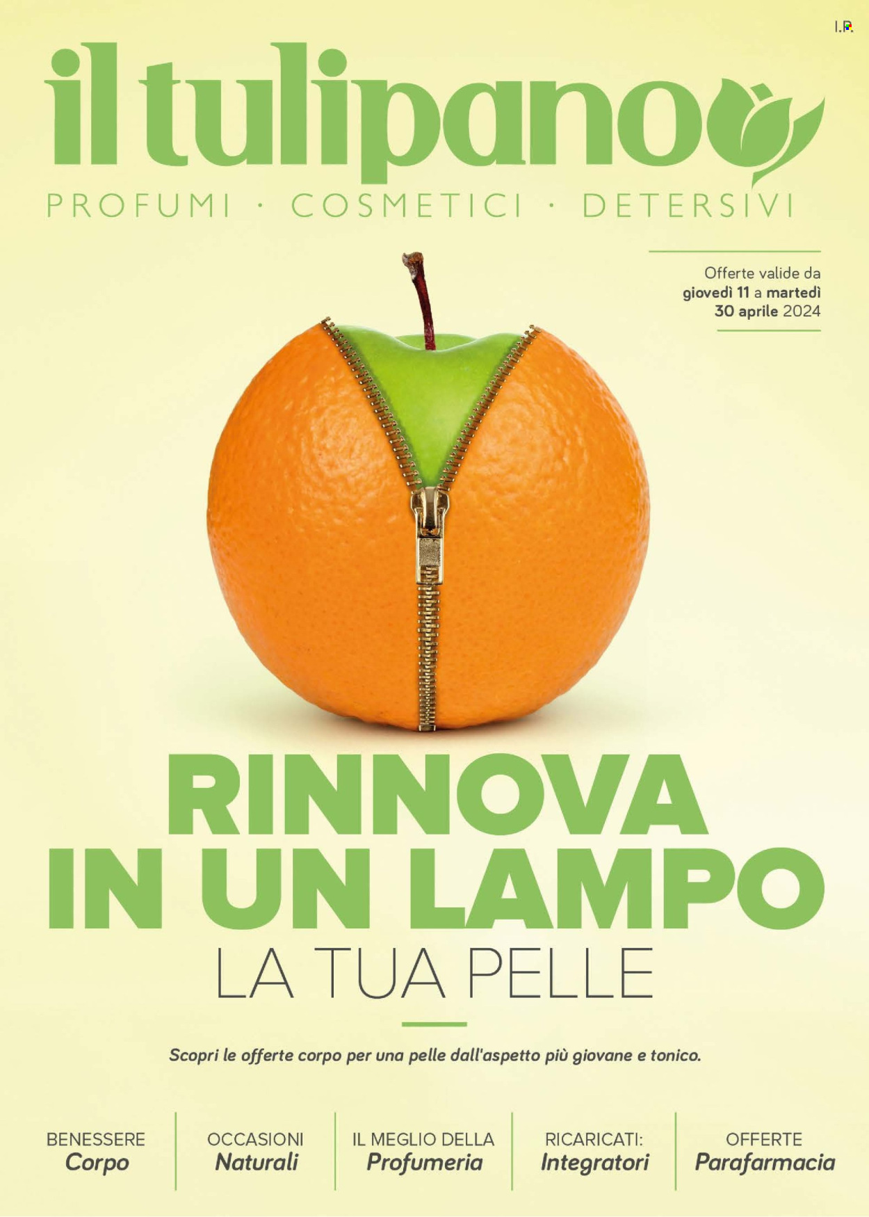 thumbnail - Volantino Il Tulipano - 11/4/2024 - 30/4/2024 - Prodotti in offerta - tonico, profumo. Pagina 1.