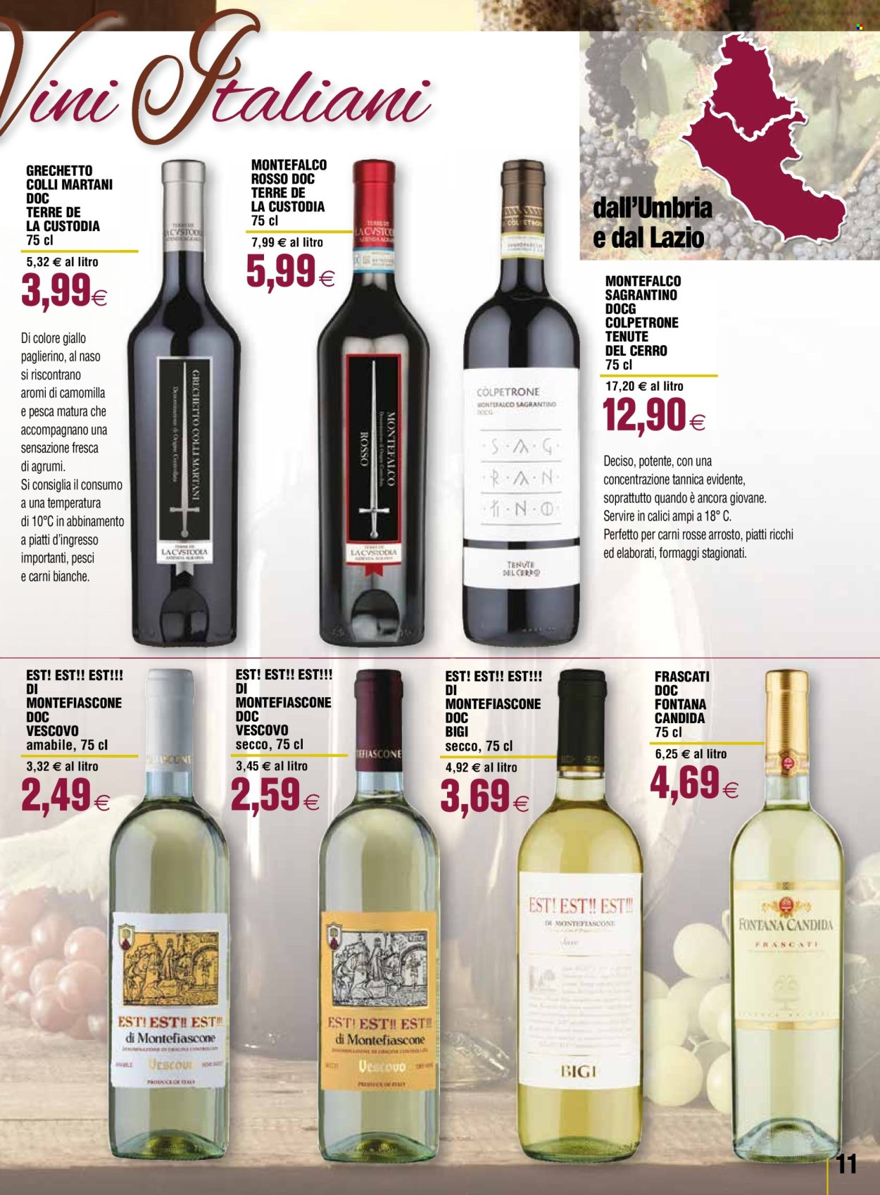 thumbnail - Volantino Coop - 18/4/2024 - 15/5/2024 - Prodotti in offerta - vino rosso, vino, piatti, calice. Pagina 11.