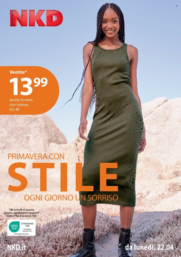 thumbnail - Volantino NKD - Prodotti in offerta - vestito. Pagina 1.