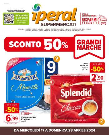 thumbnail - Volantino Iperal - Sconto 50% Grandi Marche