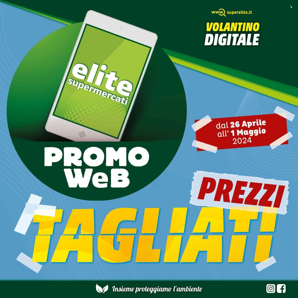 thumbnail - Volantino Elite Supermercati - 26/4/2024 - 1/5/2024.