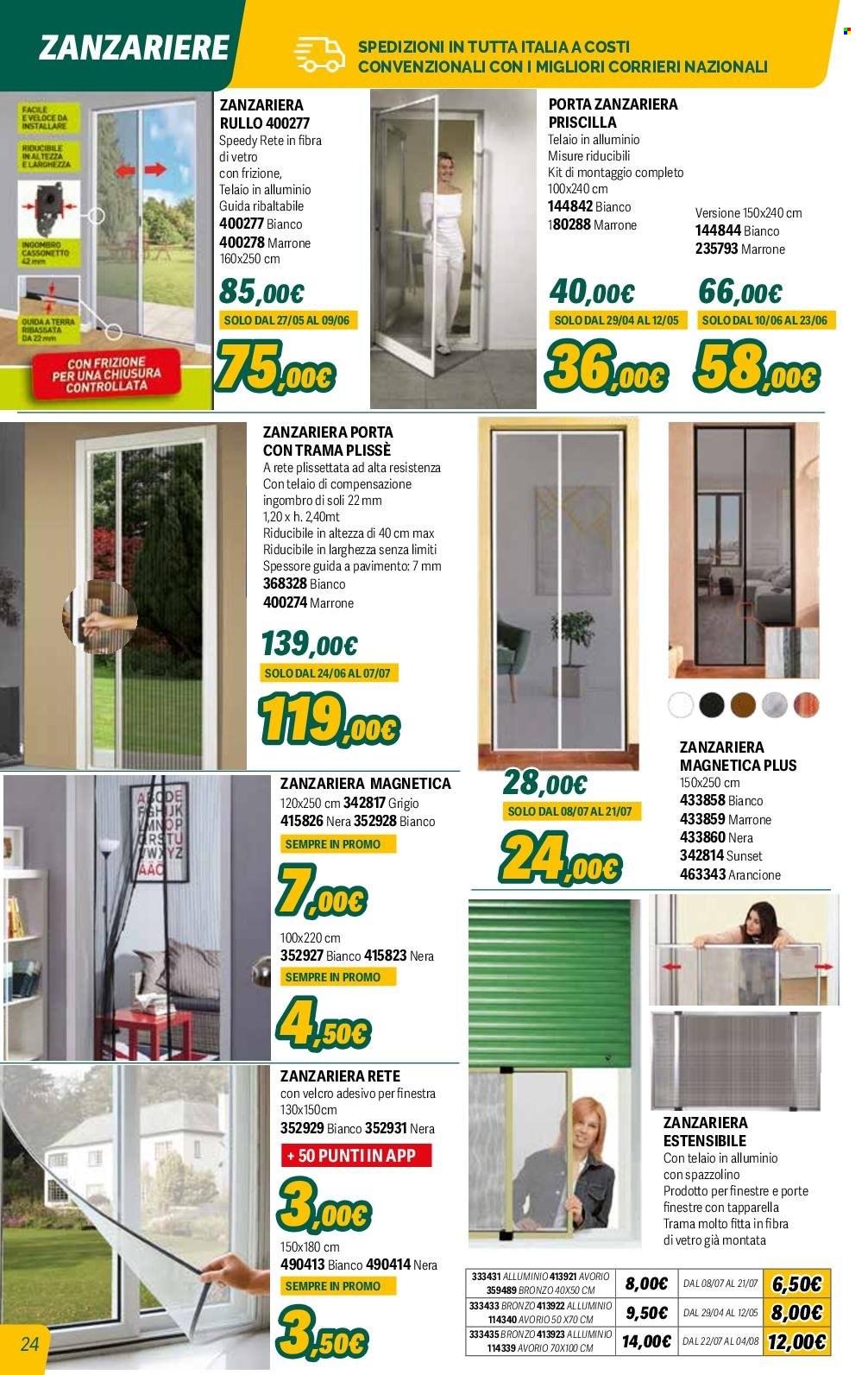thumbnail - Volantino Orizzonte - 20/4/2024 - 30/9/2024 - Prodotti in offerta - spazzolino, rullo, pavimento, zanzariera. Pagina 24.