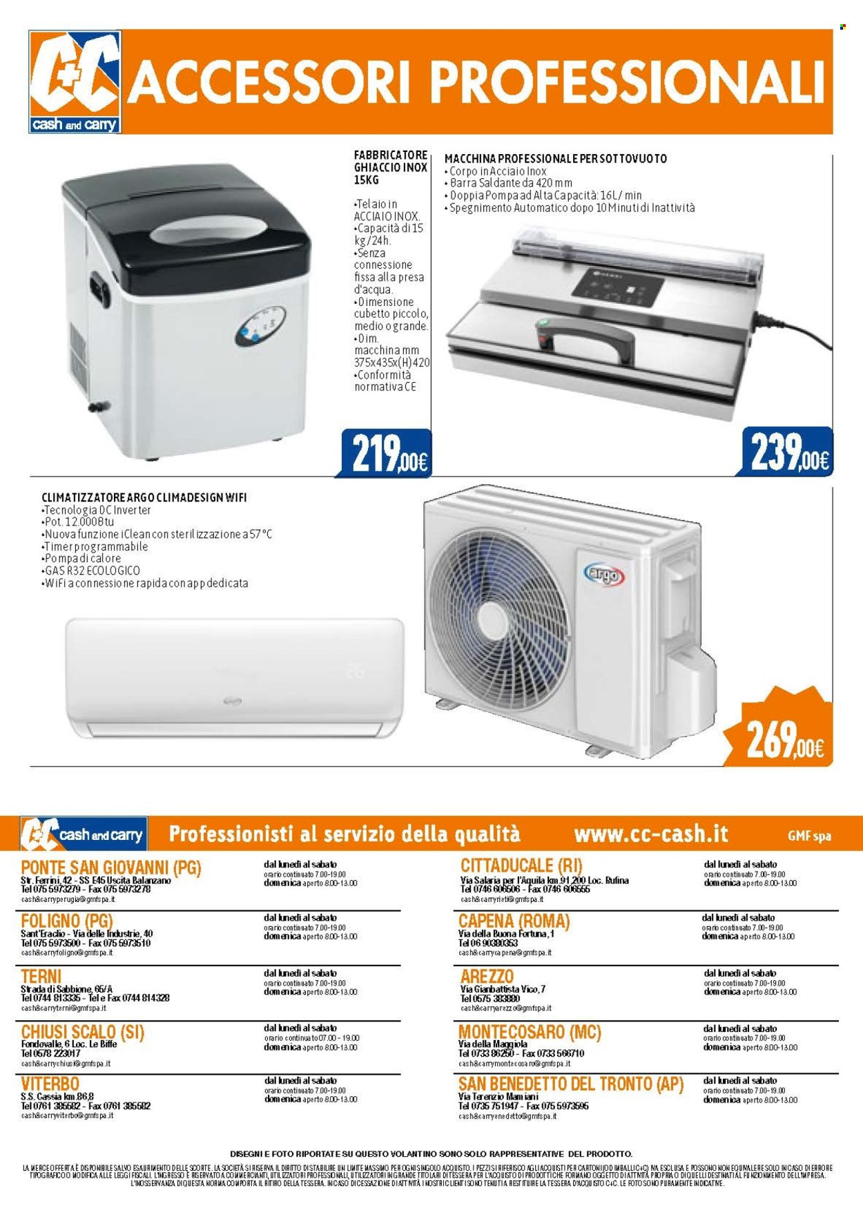 thumbnail - Volantino C+C Cash & Carry - 22/4/2024 - 5/5/2024 - Prodotti in offerta - fabbricatore di ghiaccio, climatizzatore. Pagina 24.