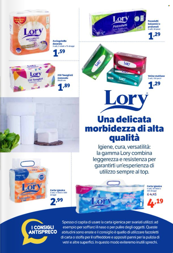 thumbnail - Volantino iN's Mercato - 24/4/2024 - 5/5/2024 - Prodotti in offerta - carta cucina, carta igienica, fazzoletti, veline, tovaglioli, panno. Pagina 13.
