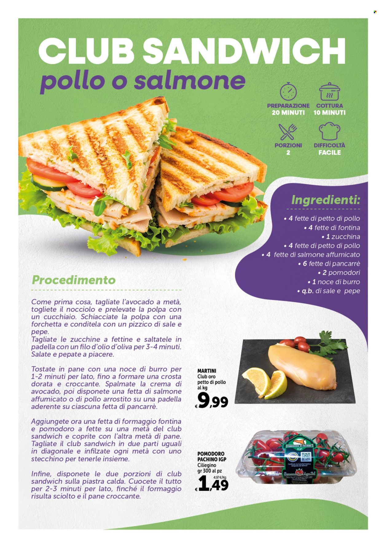 thumbnail - Volantino Carrefour - 25/4/2024 - 8/5/2024 - Prodotti in offerta - pane, pan carrè, petto di pollo, Martini, salmone affumicato, fontina. Pagina 13.