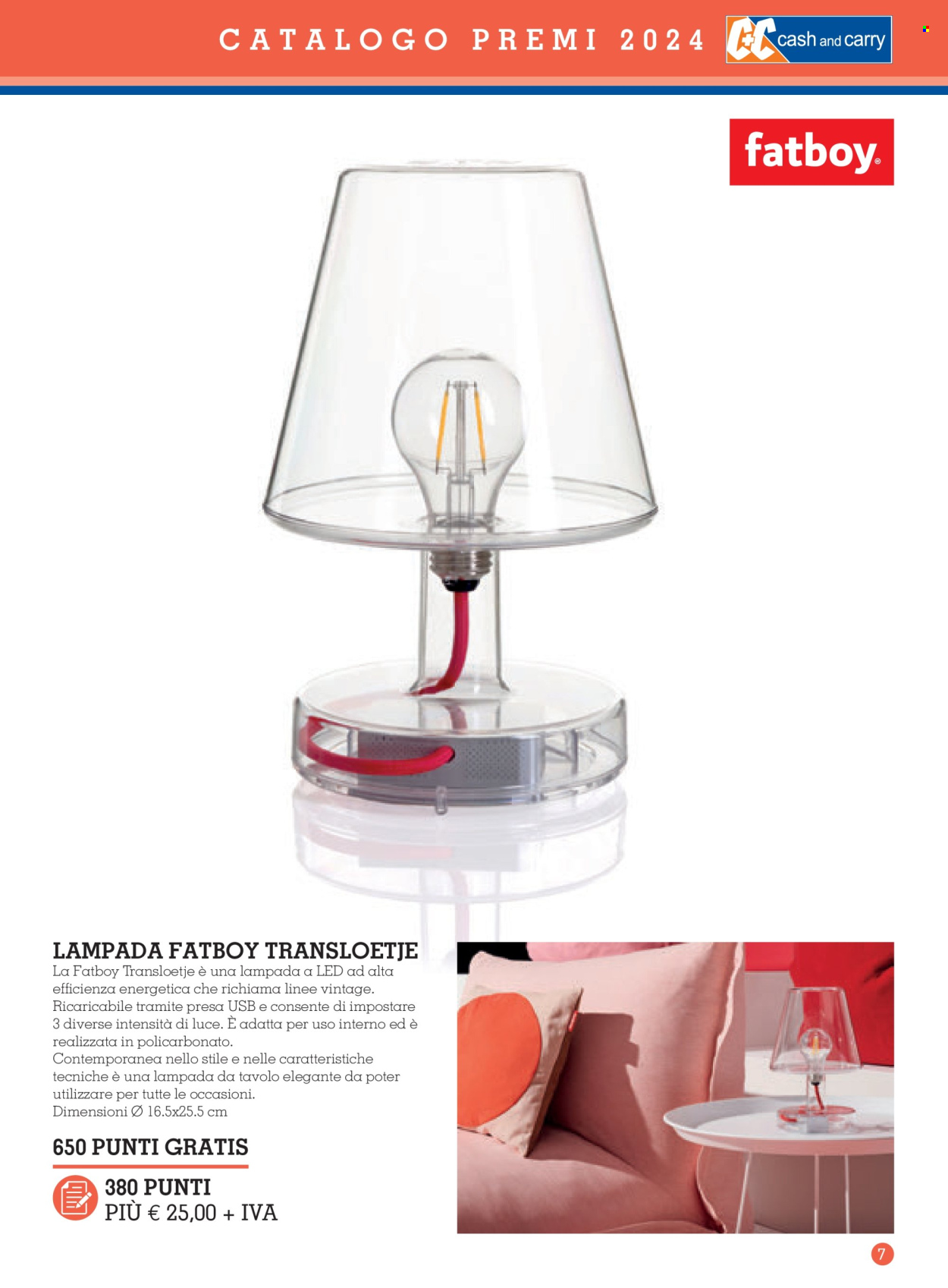 thumbnail - Volantino C+C Cash & Carry - 11/3/2024 - 2/2/2025 - Prodotti in offerta - lampadina LED, lampada da tavolo. Pagina 7.