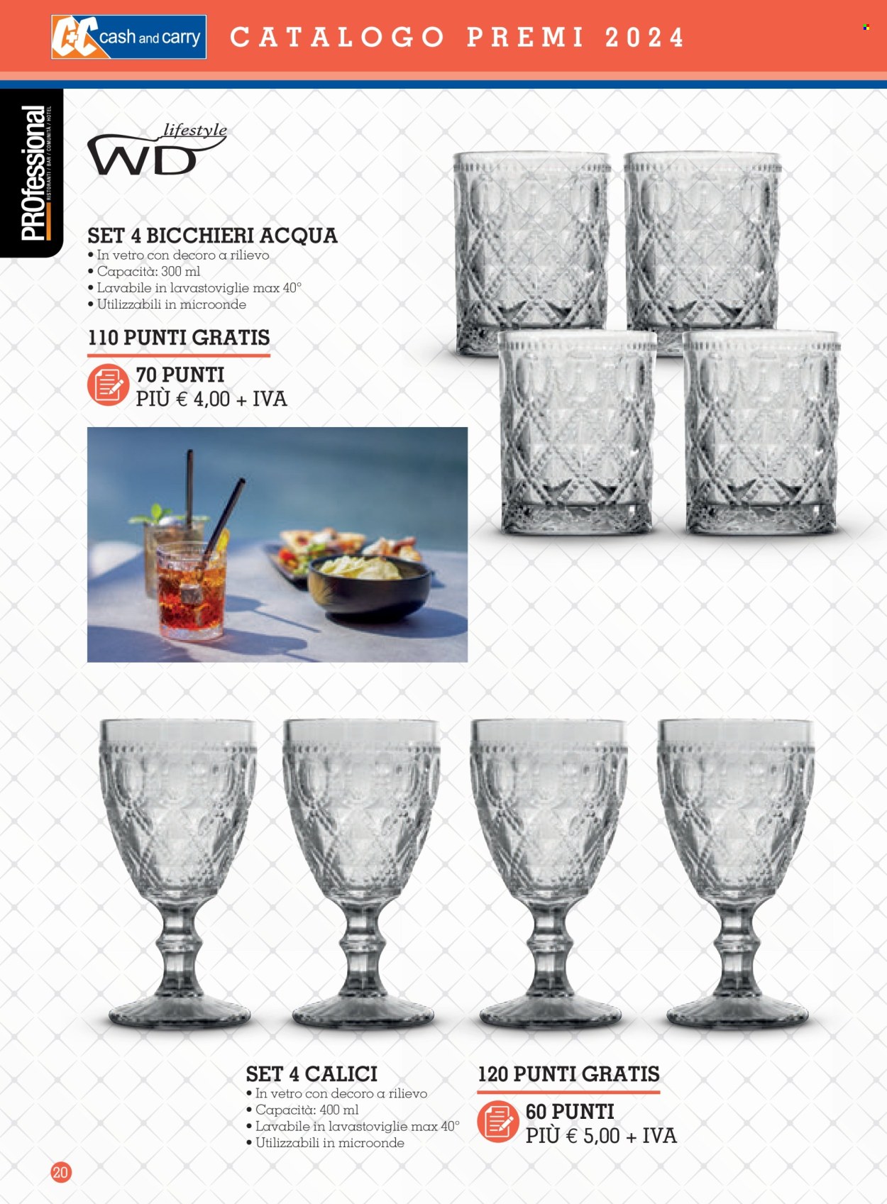 thumbnail - Volantino C+C Cash & Carry - 11/3/2024 - 2/2/2025 - Prodotti in offerta - bicchieri, calice, bicchieri da acqua. Pagina 20.