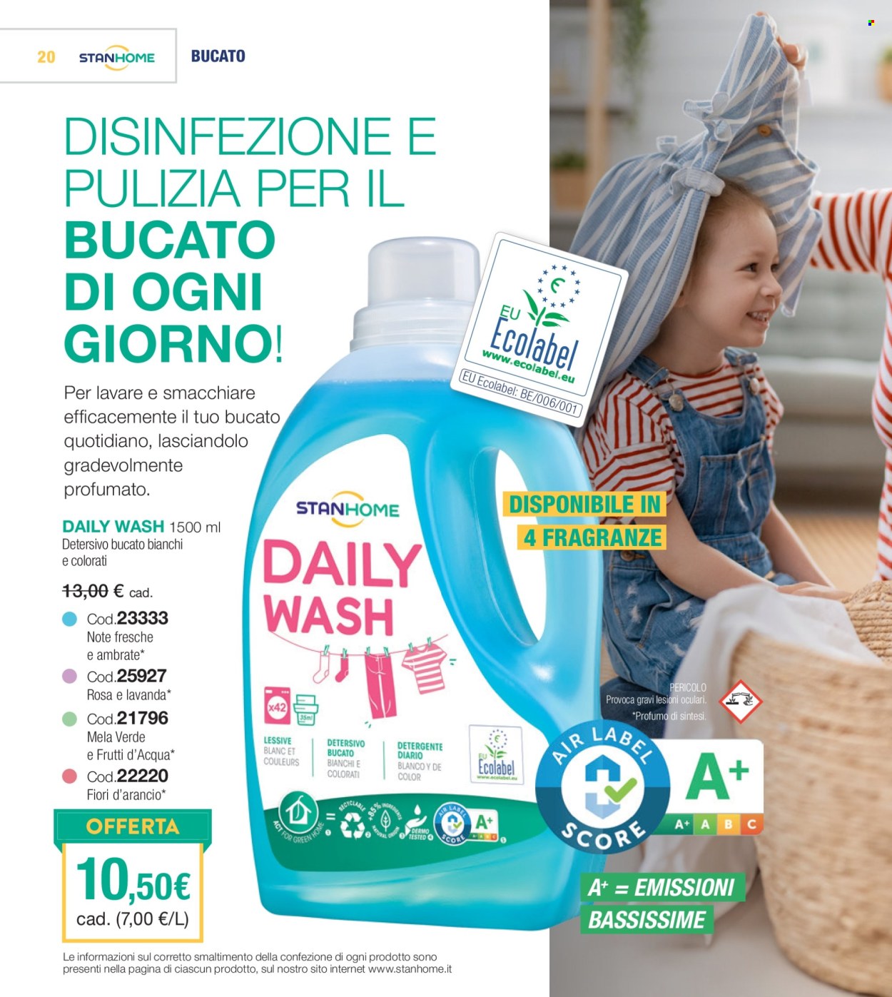 thumbnail - Volantino Stanhome - 23/4/2024 - 10/5/2024 - Prodotti in offerta - detergente, detersivo, profumo. Pagina 20.