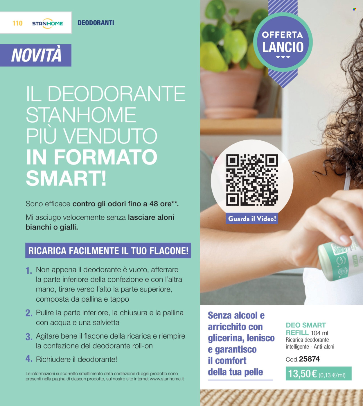 thumbnail - Volantino Stanhome - 23/4/2024 - 10/5/2024 - Prodotti in offerta - deodorante, roll on, flacone. Pagina 110.
