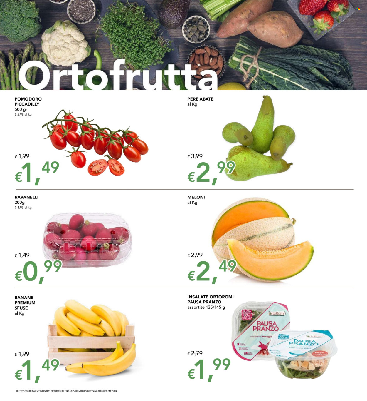 thumbnail - Volantino Migross - 27/4/2024 - 8/5/2024 - Prodotti in offerta - ravanelli, pomodori, banane, pere. Pagina 6.