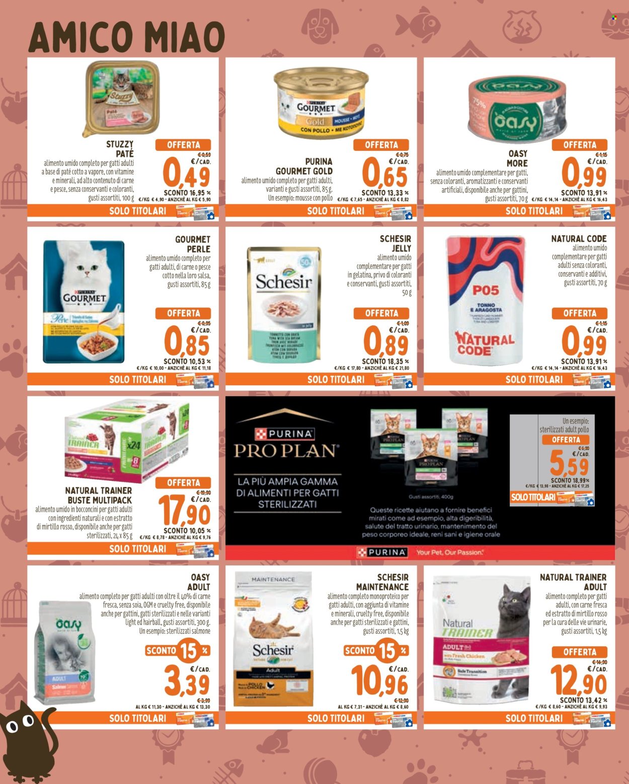 thumbnail - Volantino Pet Store Conad - 2/5/2024 - 29/5/2024 - Prodotti in offerta - alimento umido, Purina, bocconcini per gatto, Purina Gourmet. Pagina 4.