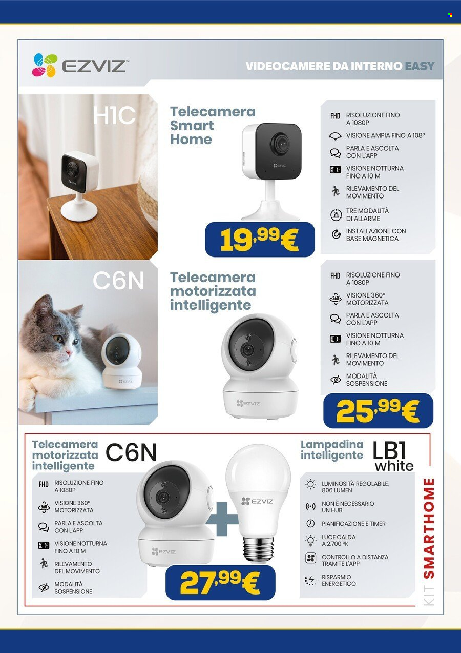 thumbnail - Volantino Euronics - 7/6/2024 - 14/7/2024 - Prodotti in offerta - lampadina, telecamera di sorveglianza, telecamera, luce. Pagina 2.