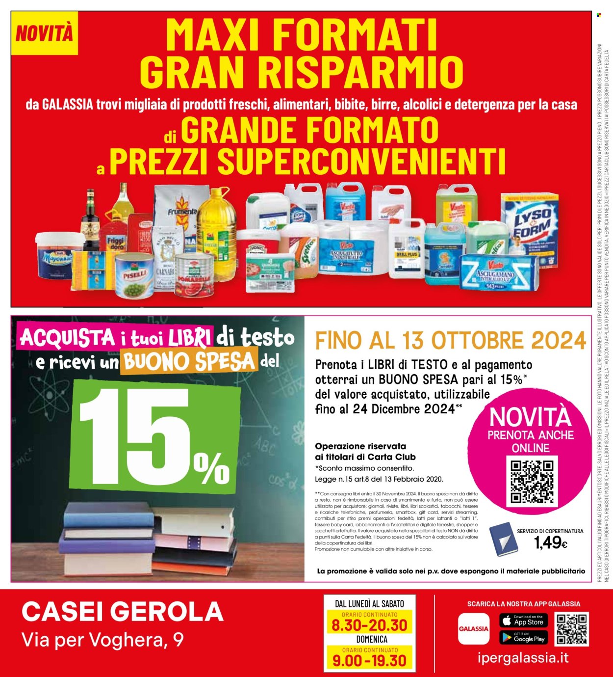 thumbnail - Volantino Galassia - 27/6/2024 - 10/7/2024 - Prodotti in offerta - sacchetti, libri scolastici. Pagina 28.