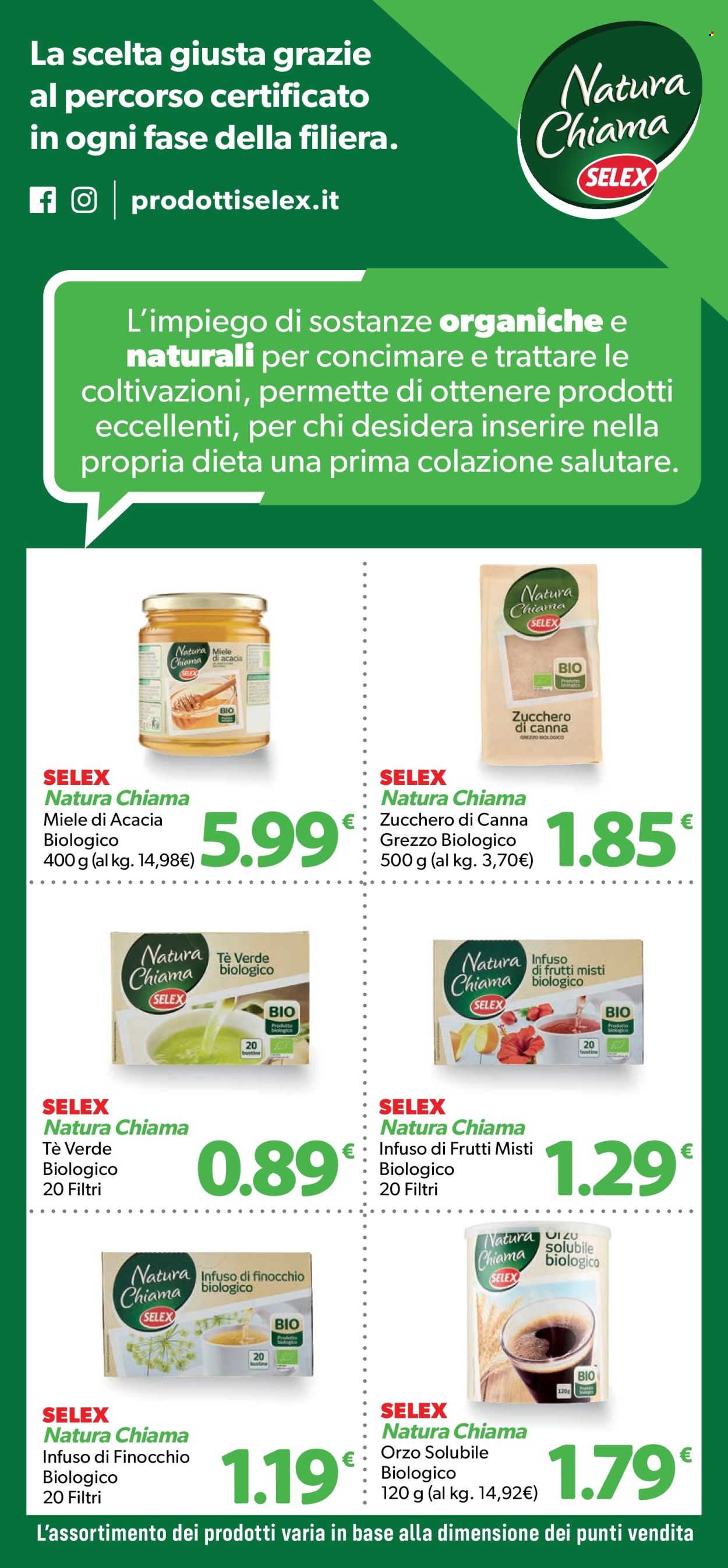 thumbnail - Volantino Supermercati Dok - 26/6/2024 - 9/7/2024 - Prodotti in offerta - zucchero, zucchero di canna, orzo, miele, miele di acacia, tè verde, orzo solubile. Pagina 4.
