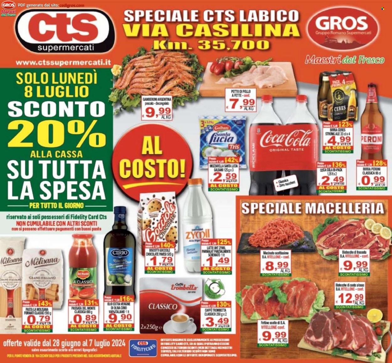 thumbnail - Volantino CTS supermercati - 28/6/2024 - 8/7/2024.