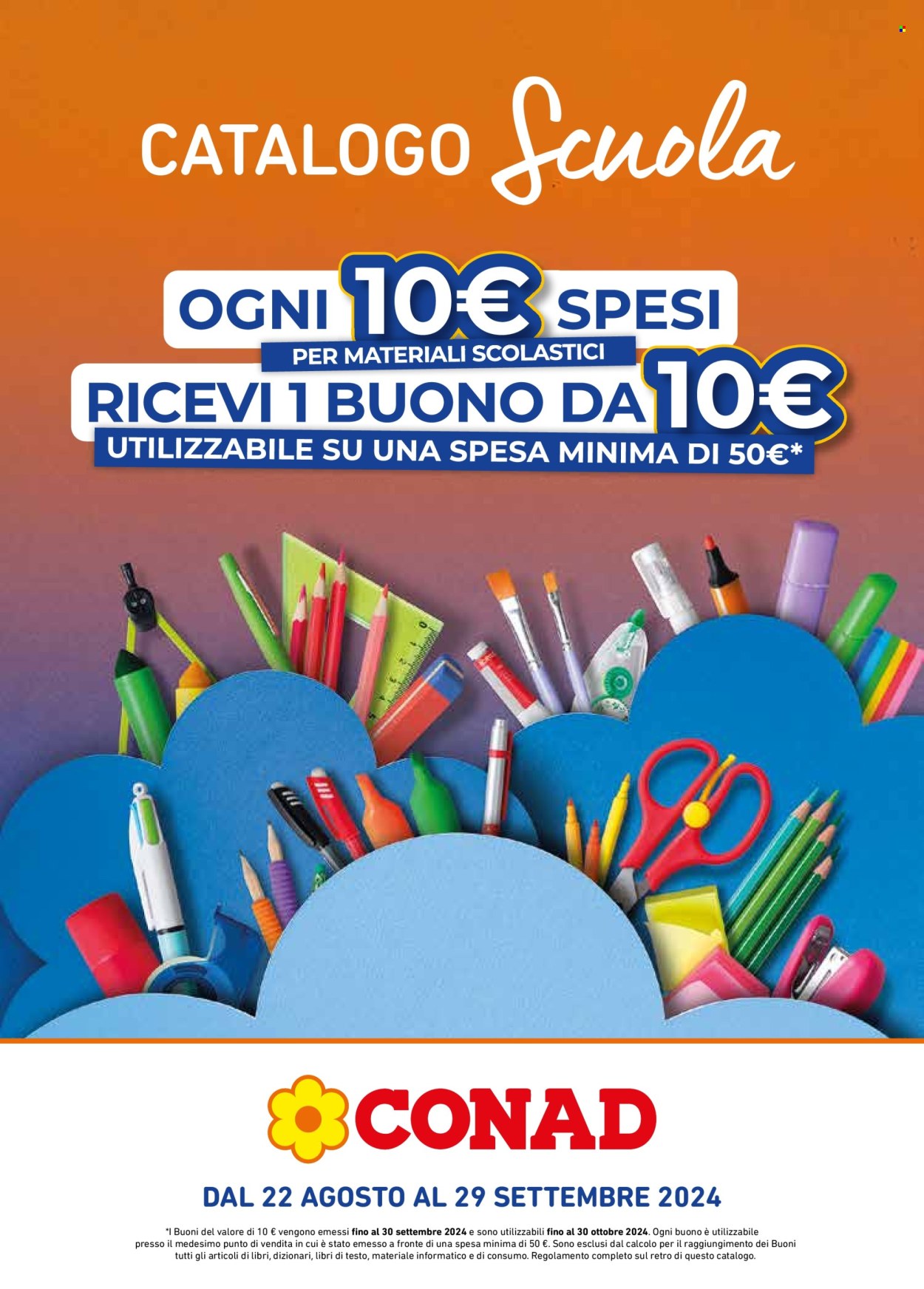 Volantino Conad - 22/8/2024 - 29/9/2024. Pagina 1