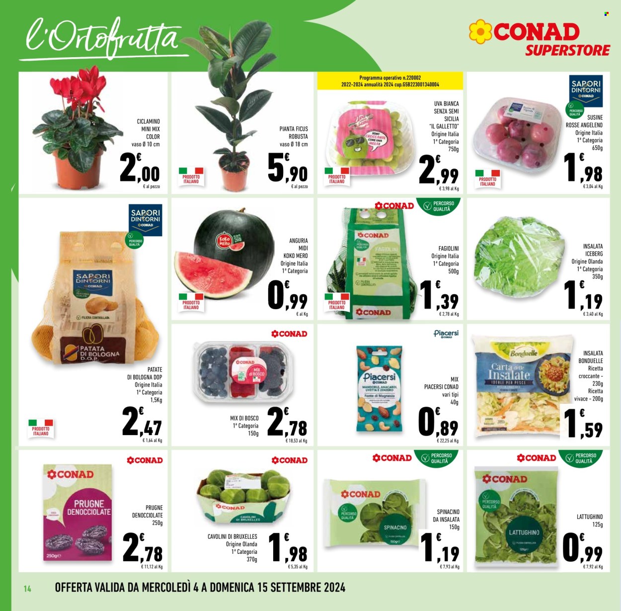 Volantino Conad Superstore - 4/9/2024 - 17/9/2024. Pagina 14