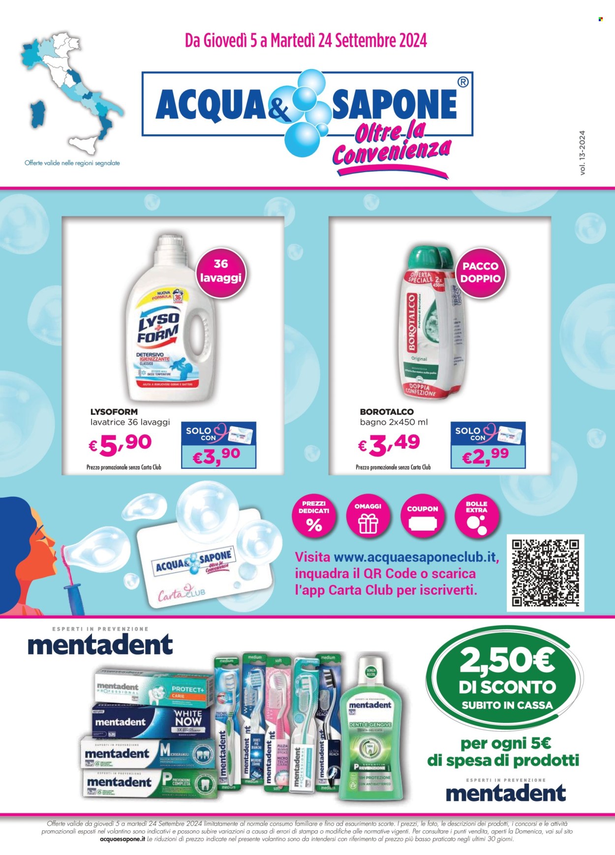 Volantino Acqua & Sapone - 5/9/2024 - 25/9/2024. Pagina 1