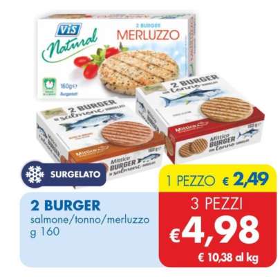 2 BURGER DI TONNO 160 g