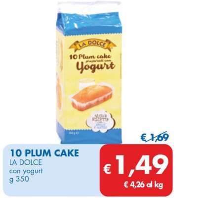 LA DOLCE 10 PLUM CAKE 350 g