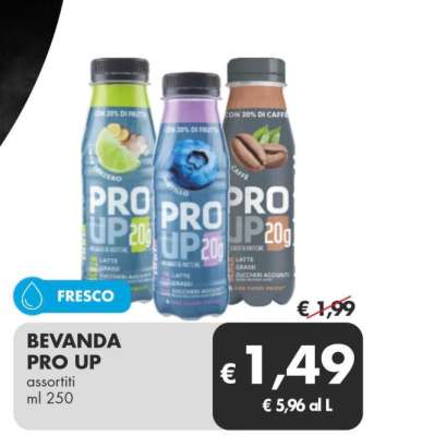 BEVANDA PRO UP CIOCCOLATO E COOKIES - CAFFE' 250 ml