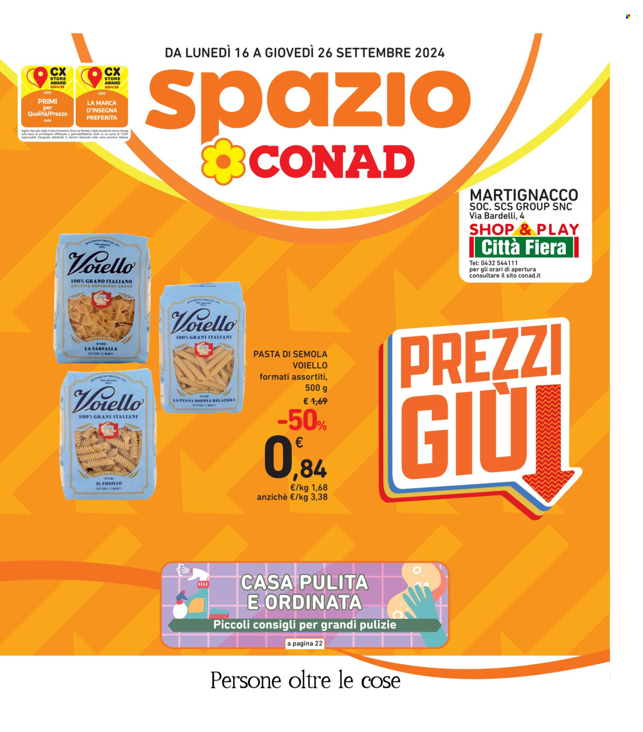 Volantino Spazio Conad - 16/9/2024 - 26/9/2024. Pagina 1