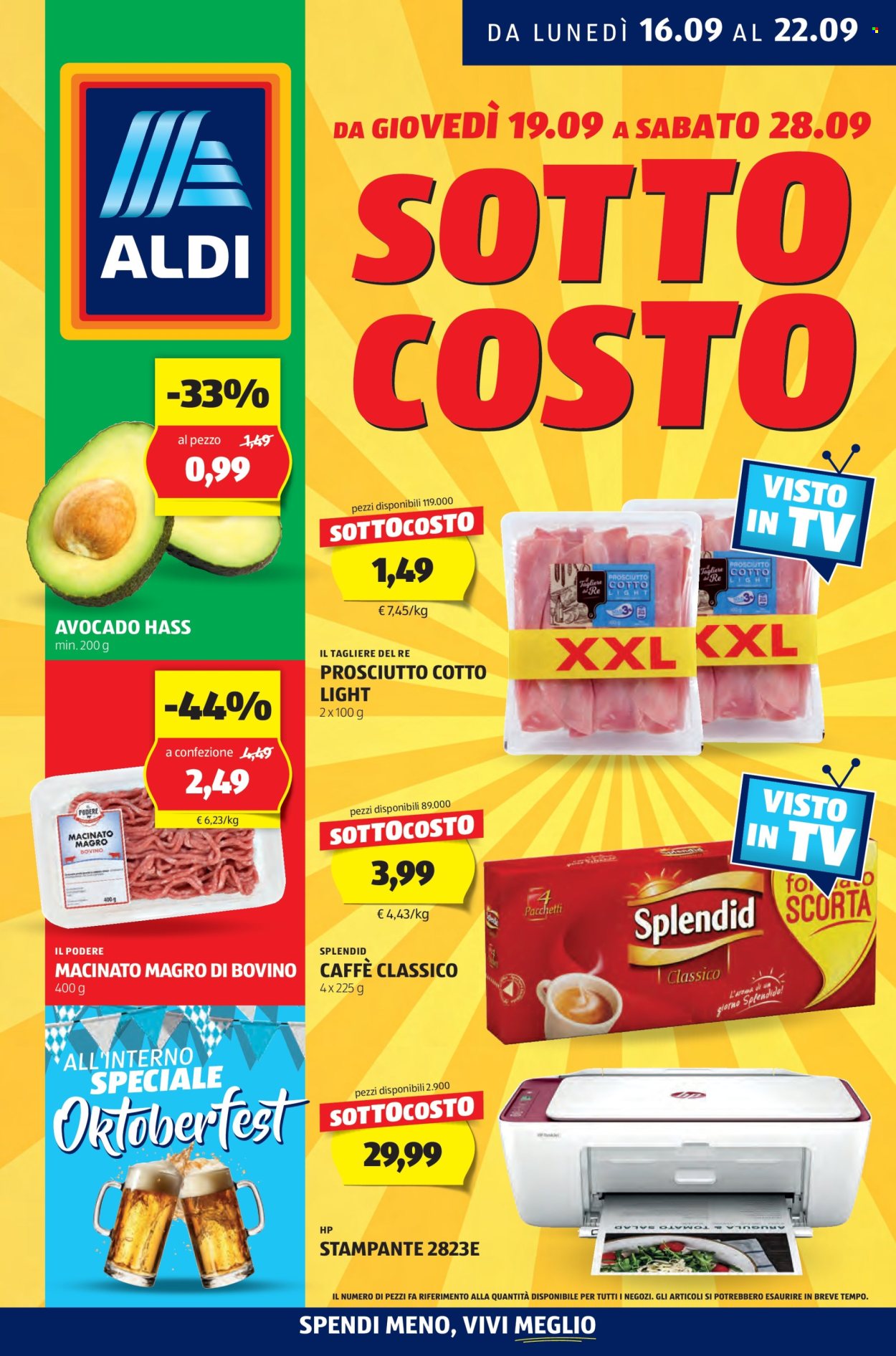 Volantino Aldi - 16/9/2024 - 22/9/2024. Pagina 1