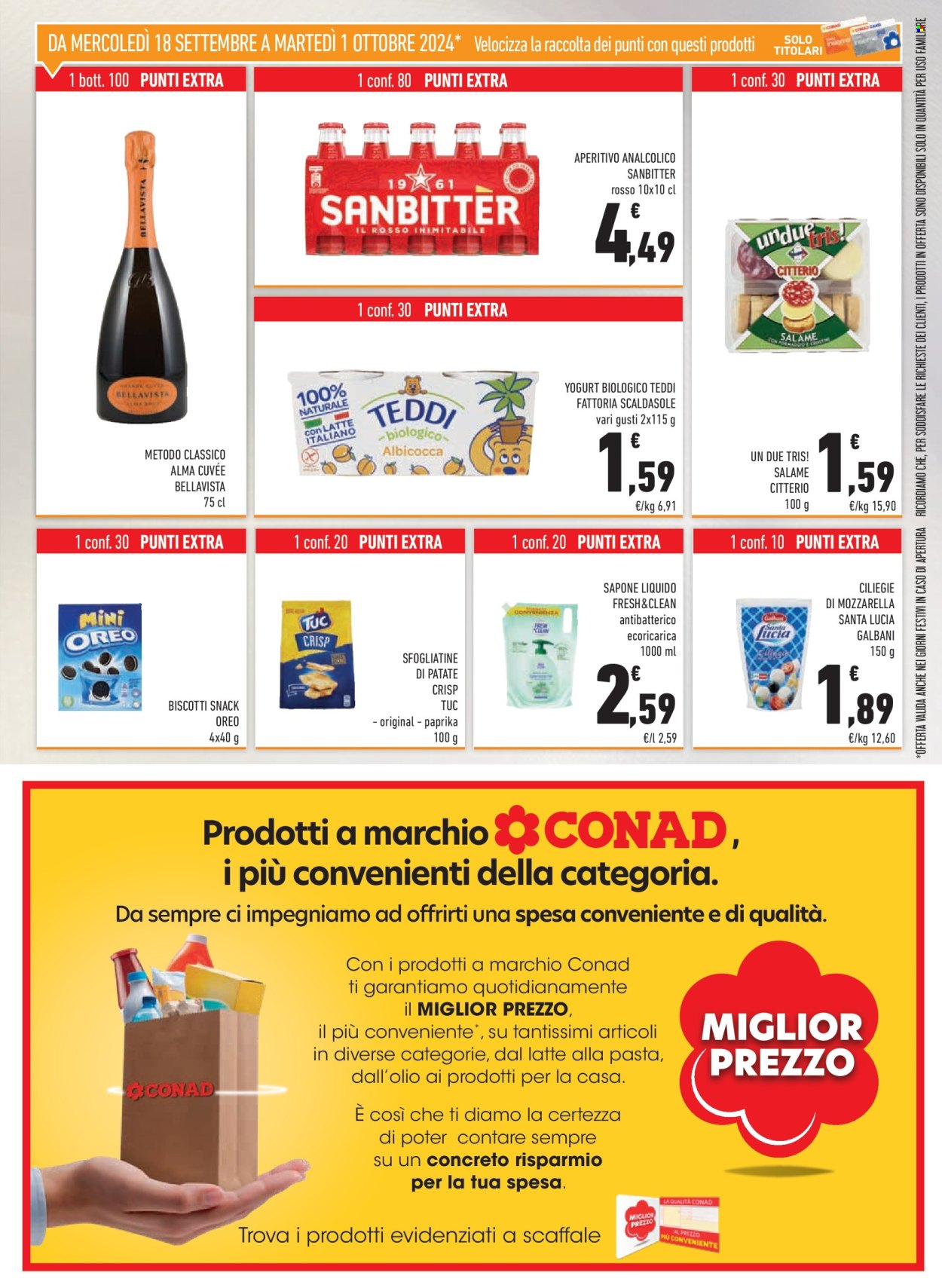 Volantino Conad - 18/9/2024 - 1/10/2024. Pagina 23