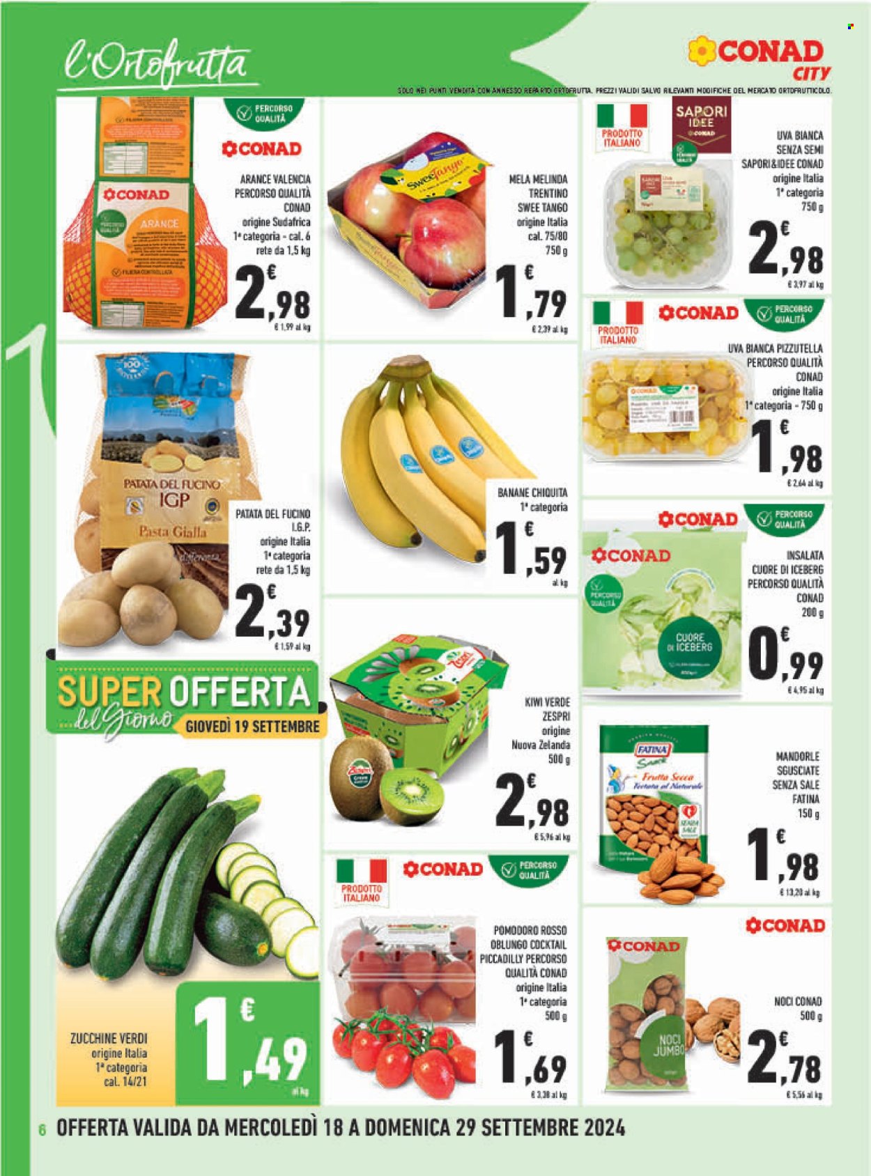 Volantino Conad City - 18/9/2024 - 29/9/2024. Pagina 6