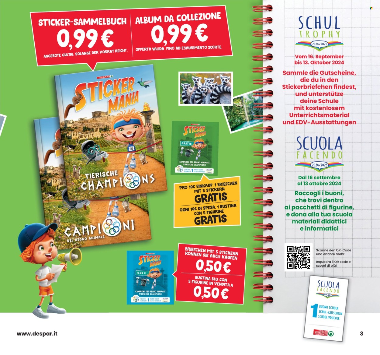 Volantino Eurospar - 16/9/2024 - 13/10/2024. Pagina 3