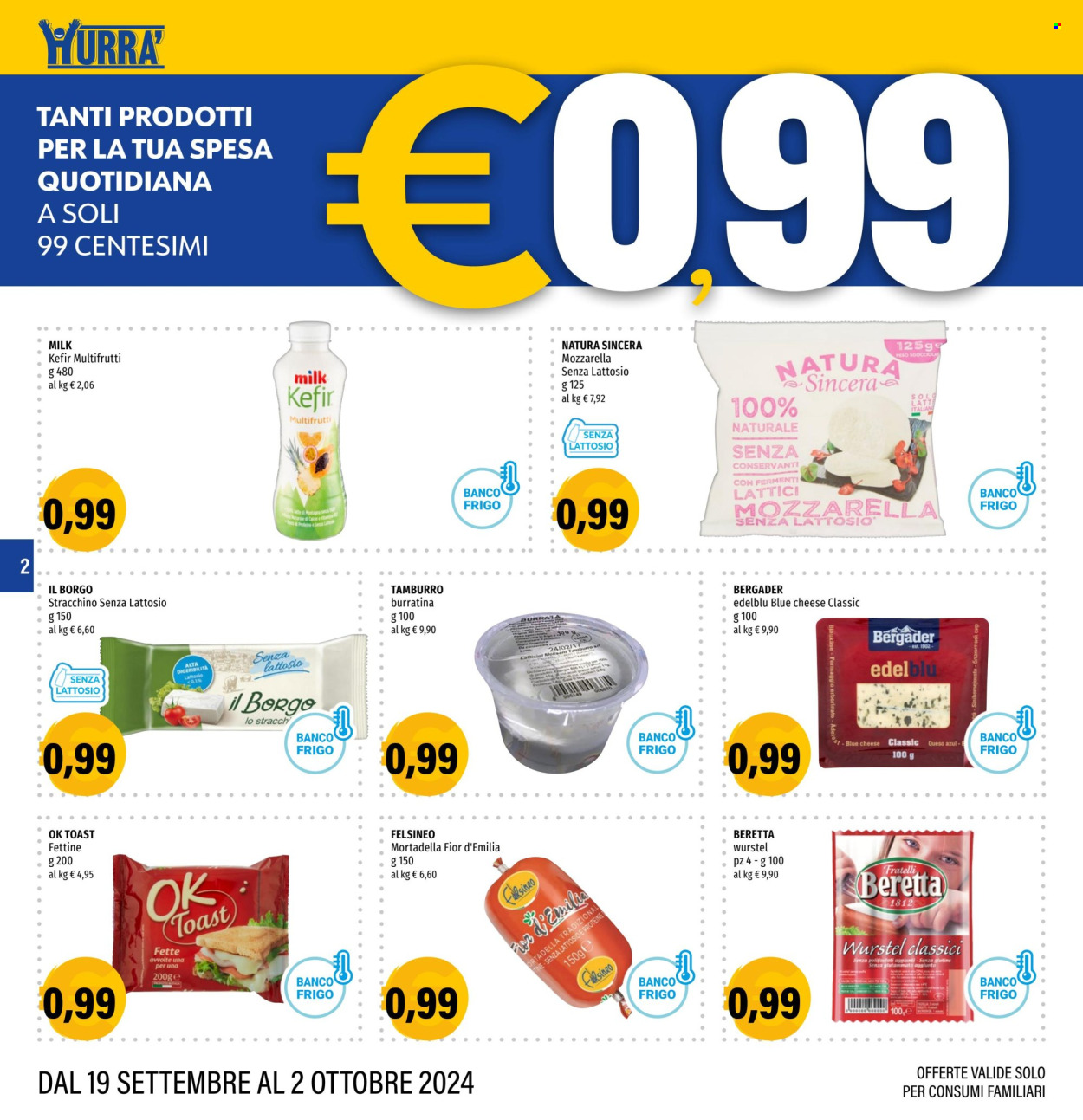 Volantino Hurrà Discount - 19/9/2024 - 2/10/2024. Pagina 2