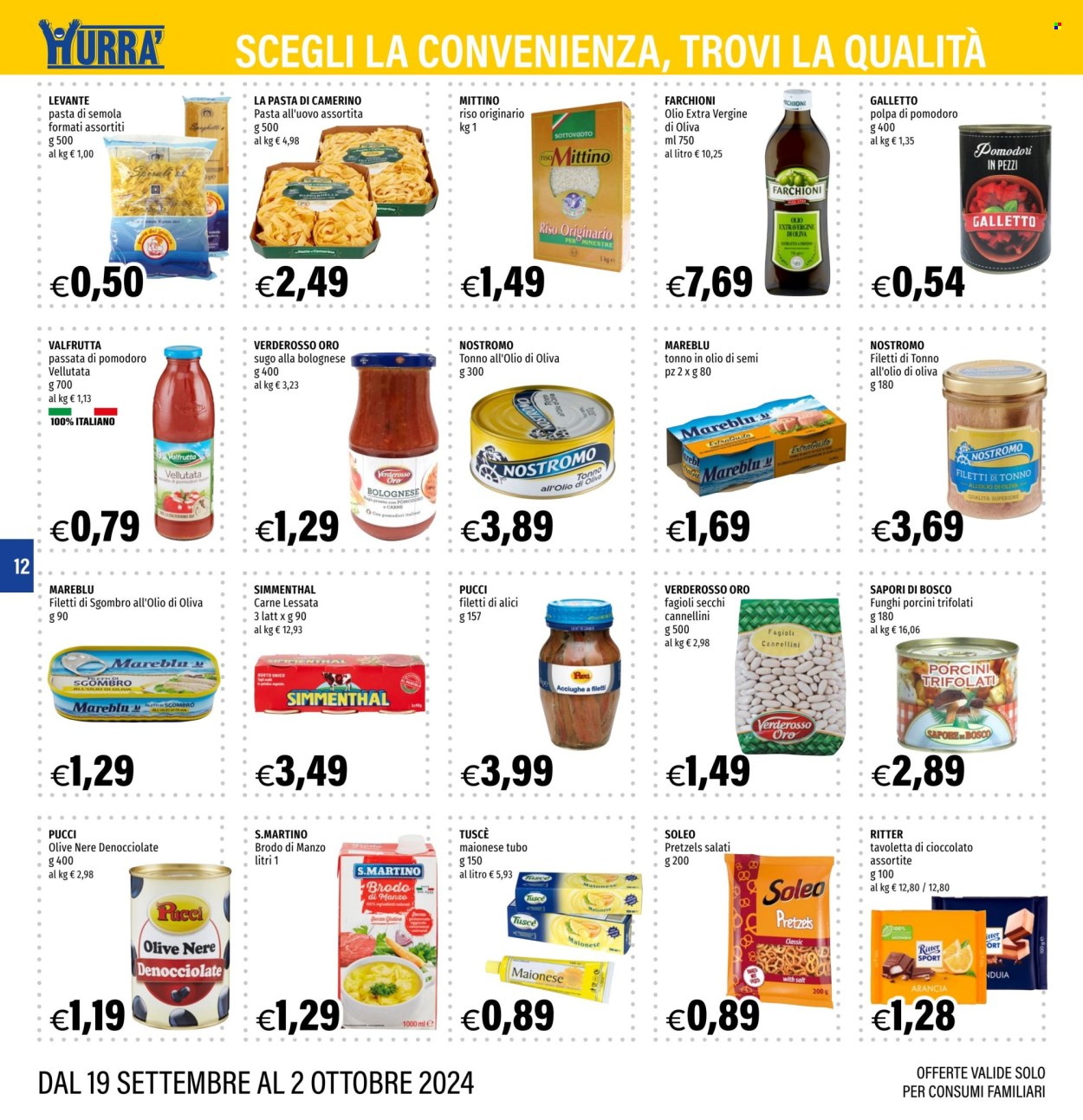 Volantino Hurrà Discount - 19/9/2024 - 2/10/2024. Pagina 12