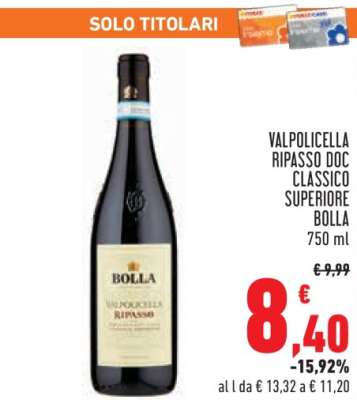 VALPOLICELLA RIPASSO DOC CLASSICO SUPERIORE BOLLA