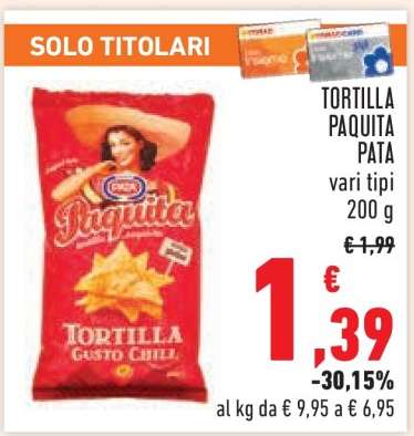 TORTILLA PAQUITA PATA