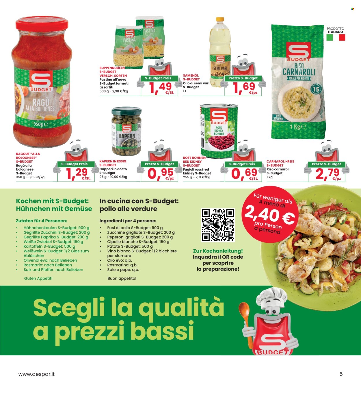 Volantino Eurospar - 19/9/2024 - 16/10/2024. Pagina 5